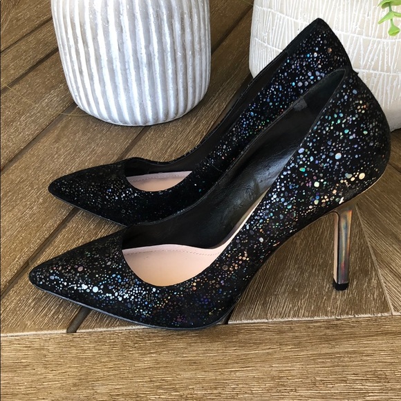 (Sold) Vince Camuto Harty Heels Black Iridescent - Picture 3 of 8